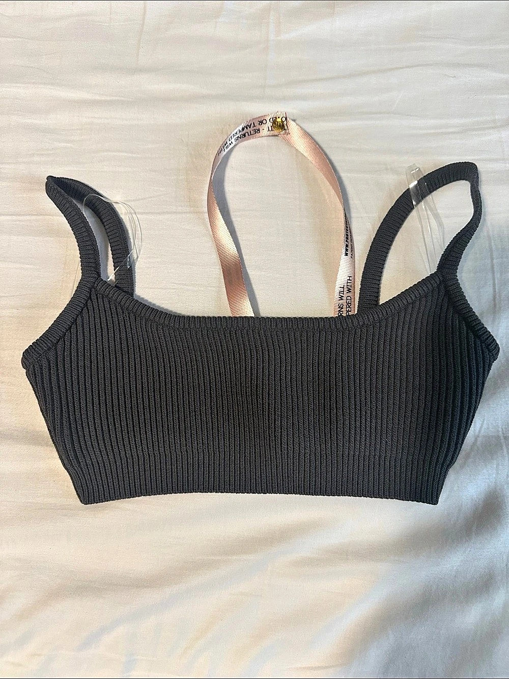 House of CB ribbed knit bralette size medium